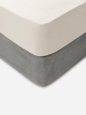 Volpes Nude Brushed Cotton Fitted Sheet