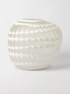 Artisanal Honeycomb Glass Vase 26 x 30cm