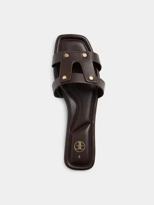 Studded H Bar Sandals