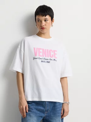 Venice Print Oversized T-Shirt