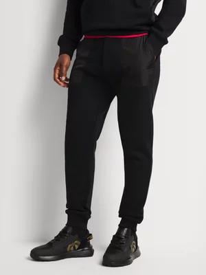 Fabiani Men's Black Utility Sweatpants