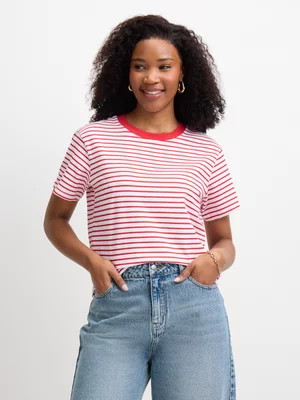 Jet Women's Red Stripe T-shirt