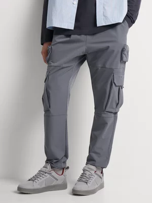 Relay Jeans Men's Nylon Utility Dark Grey Pants