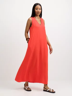 Exact Women's Red Trapeze Dress