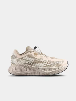 Salomon Womens Aero Glide 4 GRVL Tapioca/Desert Tan Trail Runing Shoes 