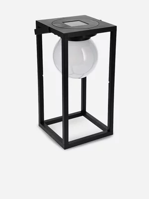 H & S Collection Solar Lamp Black