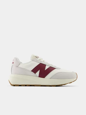 New Balance Men's U370 v1 Beige/Burgundy Sneaker