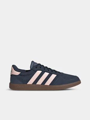 Women's adidas Breaknet Sleek Navy/Pink/Gum Sneaker