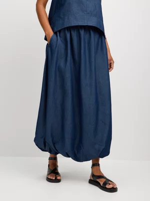 Jet Women’s Dark Wash Chambray Bubble Skirt Set