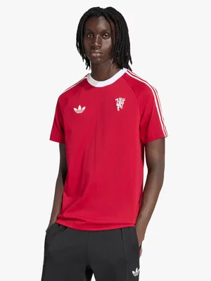 adidas Mens Manchester United Originals Red Tee