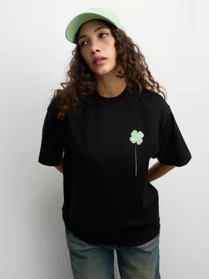 Redbat Women's This Aint Luck Black T-Shirt