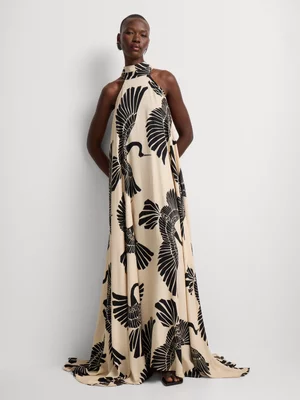 Women's BeachCult Black & White Origami Aquarius Dress