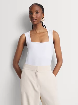 Square Neck Sleeveless Bodysuit