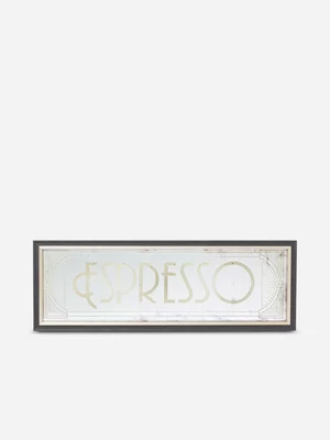 Espresso Framed Printed Mirror Wall Art 