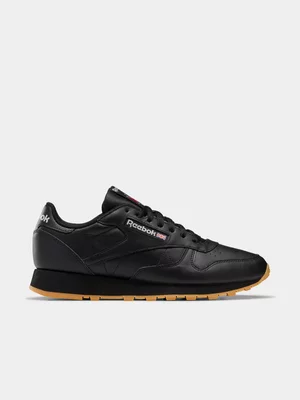 Reebok Men's Classic Leather Black/Gum Sneaker