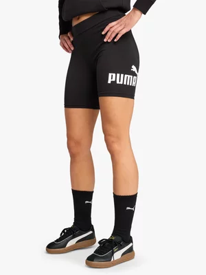 Puma Womens Essential Logo 7 Inch Black Bike Shorts