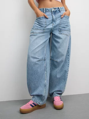 Redbat Women's Barrel Blue Jeans