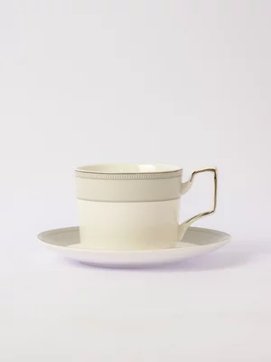 Grace Aria Cup & Saucer White
