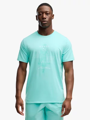 Puma X HYROX Mens Cloudspun Graphic Mint Tee