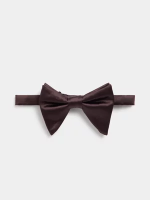 Fabiani Men's Brown Poly Twill Bow Tie
