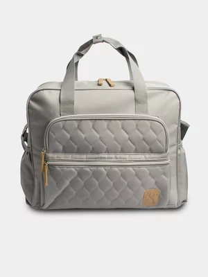 Baby Bowler Grey Nappy Bag