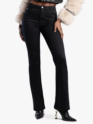 Women's Sissy Boy Black Mid-Waist Bootleg Jeans