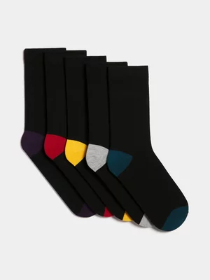  Mens SF  APX 5PK Trouser Black Sock