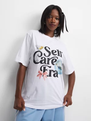 The FIX Women's White Self Care Club T-Shirt