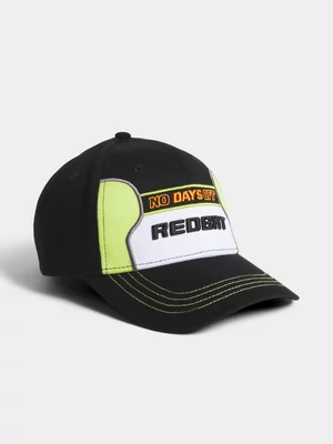 Redbat Unisex Colour Panelled Black/Lime Cap 