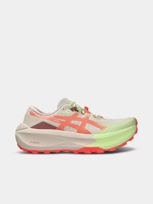 ASICS Womens Gel-Trabuco Max 5 Rose Dust/Sun Coral Trail Running Shoes 