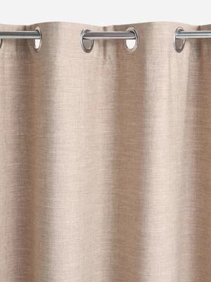 Jet Home Stone Miya Textured Eyelet Curtain