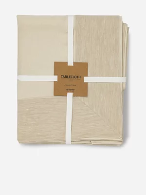 Linen Blend Tablecloth Natural 180x230