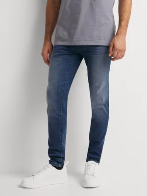Relay Jeans Men's Super Skinny Med Wash Blue Denim