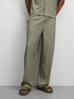 The FIX Men's Green Co-ord Ottoman Pant