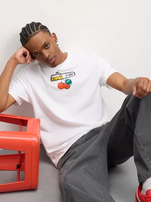 Puma Men's Commissioner Dylan Oversized Basketball White T-Shirt