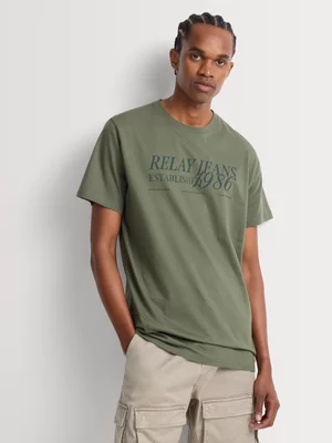 Relay Jeans Men's Regular Fit Fatigue Graphic T-Shirt