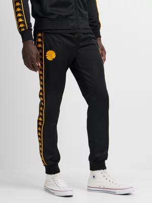 Kappa Mens Kaizer Chiefs Banda Rastoriam Black/Yellow Pants