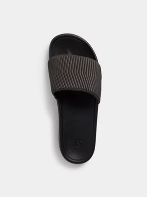 TS Womens Logo Black Slides 