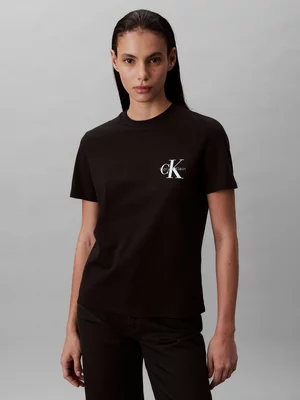 Women's Calvin Klein Black A- Logo Cn 2 Pack T-Shirts