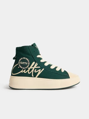 Cutty Men's Tampa Hi Top Green Sneaker