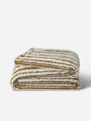 Stripes Sheepskin Throw 150x200cm