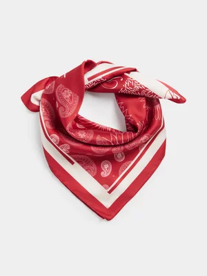 Redbat Unisex Twill Red/White Scarf
