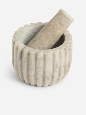 Jet Home Grey Ribbed Pestel And Motar 