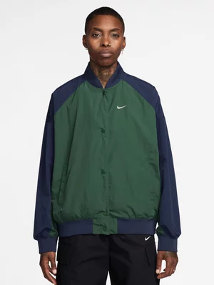 Nike Women's Nsw Oversized Green Varsity Jacket