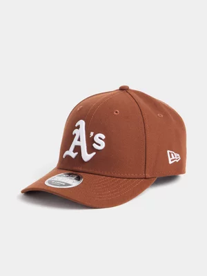 new Era Unisex 9Forty Oakland A's Brown Cap 