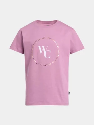 TS KB Girls Wellness Club Cotton Lilac Tee