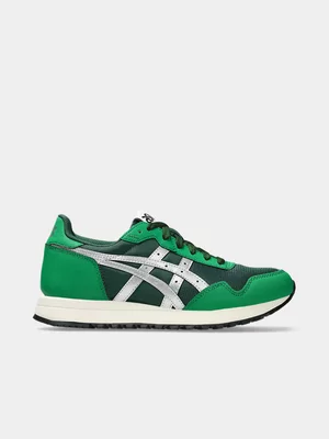 Women's Asics Tiger Runner II Green/Siver Sneaker