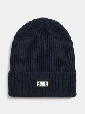Puma Ribbed Classic Cuff Navy Beanie