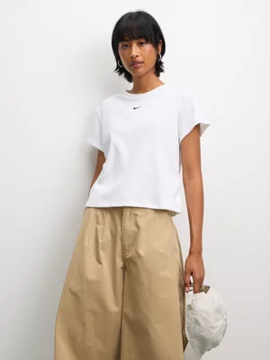 Nike Women's NSW Ribbed Tight White T-shirt