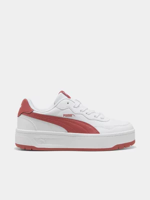 Women's Puma Court Lally Skyle White/Red Sneaker 